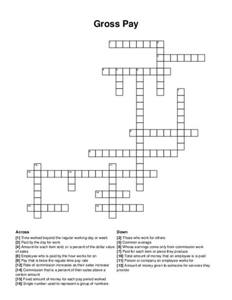 salary crossword clue|salary Crossword Clue